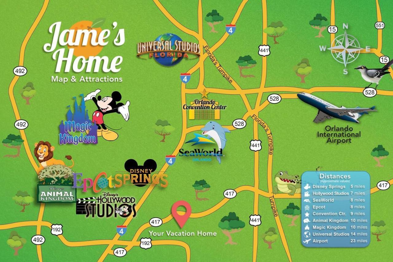 H - New 2 Bedroom Condo - 5 Miles To Disney - Free Water Park 키시미 외부 사진