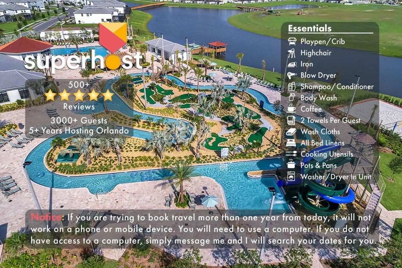 H - New 2 Bedroom Condo - 5 Miles To Disney - Free Water Park 키시미 외부 사진
